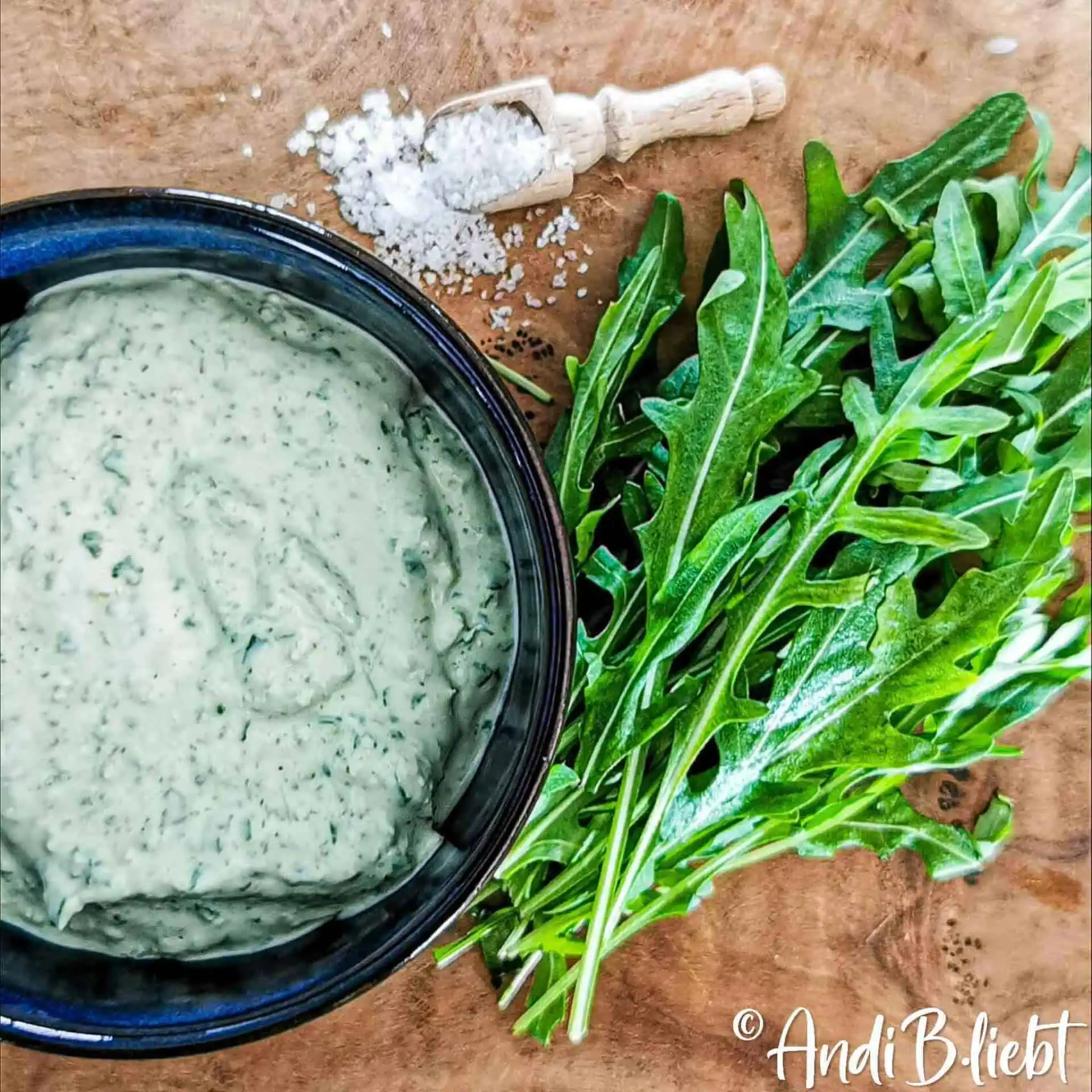 Rauke-Rucola-Dip-mit-Feta